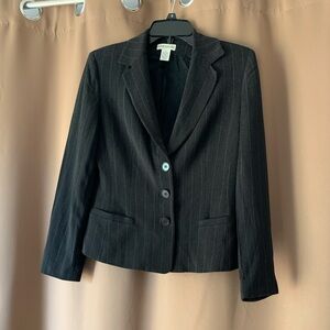 Ann Taylor Women’s Black Pinstripe Blazer